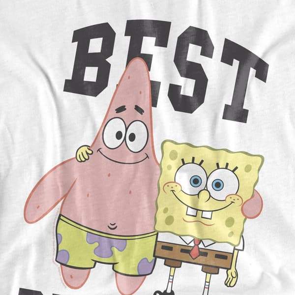 SpongeBob SquarePants Herr Bästa Vänner Patrick Star T-Shirt M White M