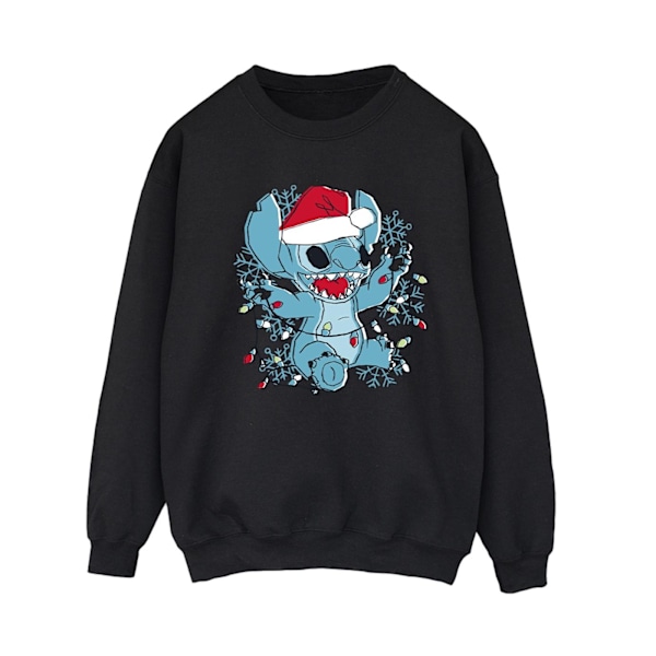 Disney Dam/Kvinnor Lilo Och Stitch Julbelysning Skiss Sw Black XL