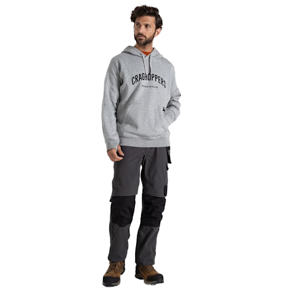 Craghoppers Oulston Hoodie för Herrar, Storlek L, Mjuk Grå Melange Soft Grey Marl L