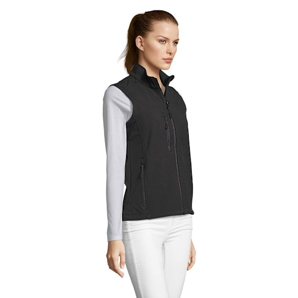 SOLS Dam/Kvinnor Rallye Soft Shell Bodywarmer Jacka M Svart Black M