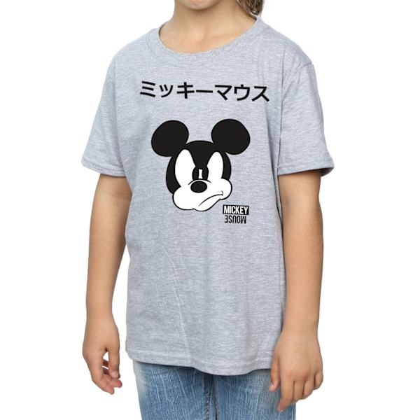 Disney Girls Mickey Mouse Japansk Bomull T-shirt 12-13 År S Sports Grey 12-13 Years