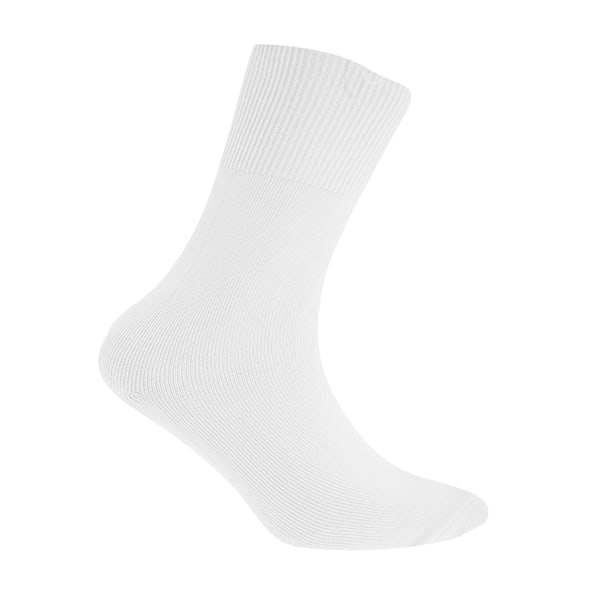Silkeslena barndansstrumpor för pojkar/flickor i klassiska färger (1 par) White 12.5-3.5 UK