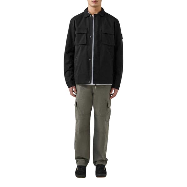 Patrick Herr Finn Full Zip Overshirt M Svart Black M