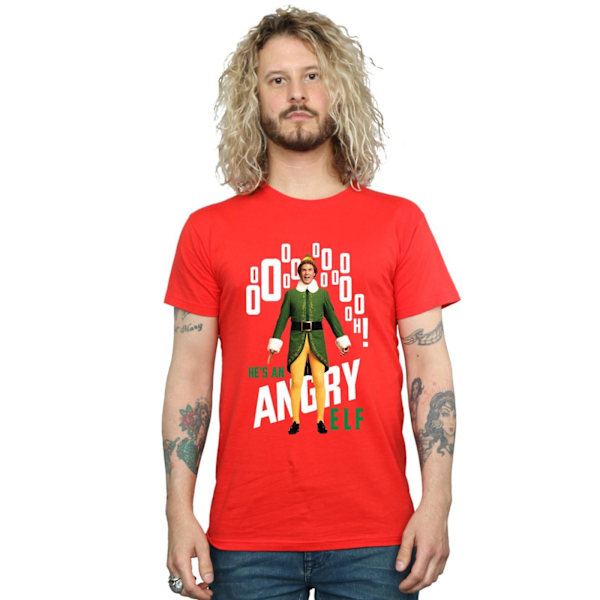 Elf Herr Angry Elf T-shirt L Röd Red L