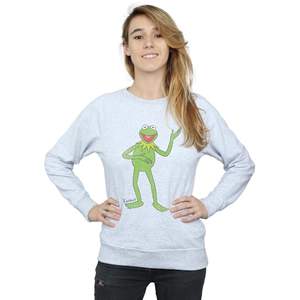 The Muppets Damkläder/Dam Classic Kermit Heather Sweatshirt L H Heather Grey L