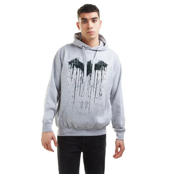 Batman Herr Paint Hoodie XL Grey Marl Grey Marl XL