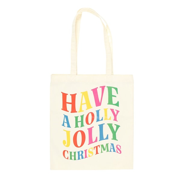 Something Different Have A Holly Jolly Christmas Polyesterväska White One Size