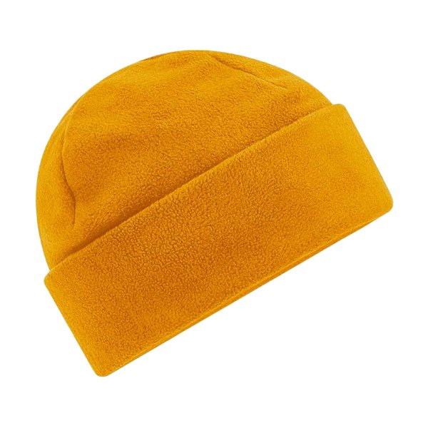 Beechfield Återvunnen Fleece Beanie One Size Senapsgul Mustard Yellow One Size