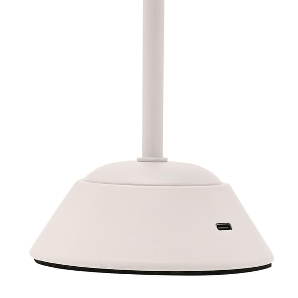 Hestia Matt Putty Vit USB LED Touch Bordslampa - Medium One S White One Size