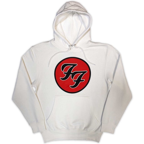 Foo Fighters Unisex Adult FF Logo Pullover Hoodie M Vit White M