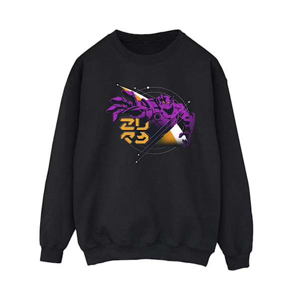 Disney Dam/Kvinnor Lightyear Zurg Space Circle Sweatshirt L B Black L