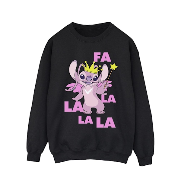 Disney Herr Lilo & Stitch Angel Fa La La Sweatshirt S Svart Black S