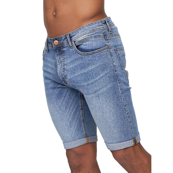 Duck and Cover Zeki Shorts 34R Stone Wash för män Stone Wash 34R