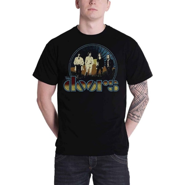 The Doors Unisex Adult Vintage Field Cotton T-Shirt M Svart Black M