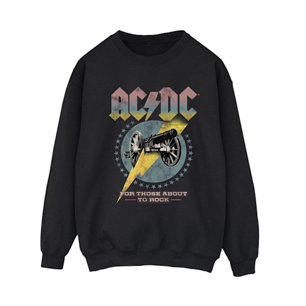 ACDC Dam/Damer För Dem Som Ska Rocka Sweatshirt M Svart Black M