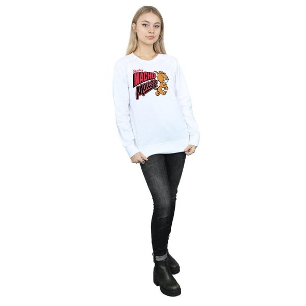 Tom And Jerry Dam/Damer Macho Mouse Sweatshirt XL Vit White XL