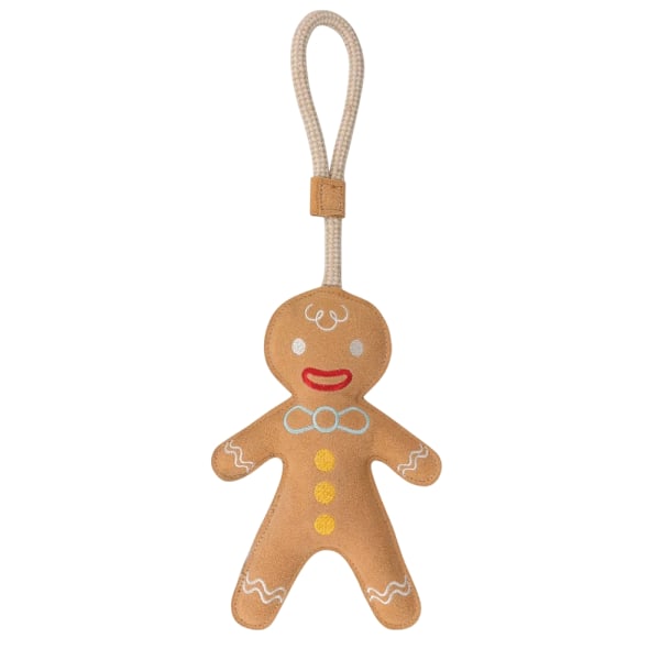 Benji & Flo Pepparkaksgubbe Julhundleksak One Size Brun/Blå Brown/Blue/Yellow One Size