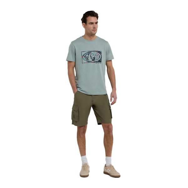 Animal Mens Haze Organic Cargo Shorts 38R Grön Green 38R