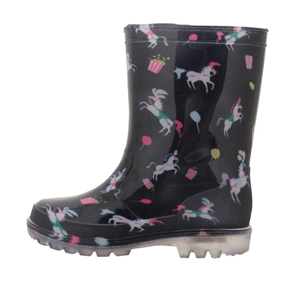 Mountain Warehouse Barn/Barn Splash Wellington Stövlar 8 UK Fuchsia/Black/White 8 UK Child