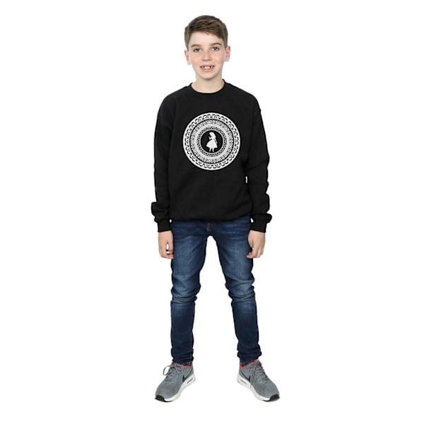 Disney Boys Alice In Wonderland Circle Sweatshirt 5-6 år Bla Black 5-6 Years