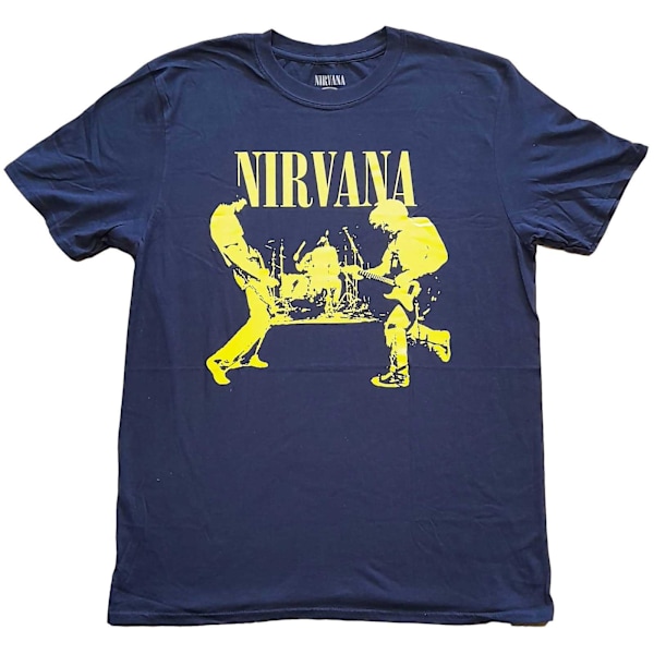Nirvana Unisex Adult Stage T-Shirt S Navy Navy S