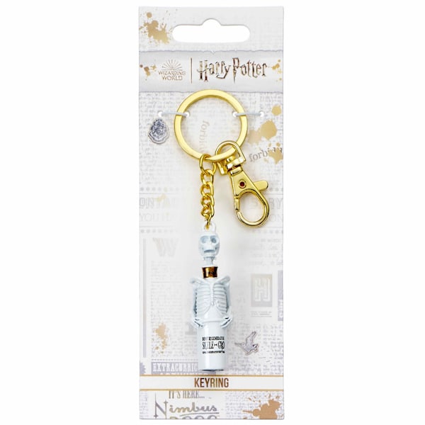 Harry Potter Skele-Gro Metall 3D Nyckelring One Size Vit/Guld White/Gold One Size