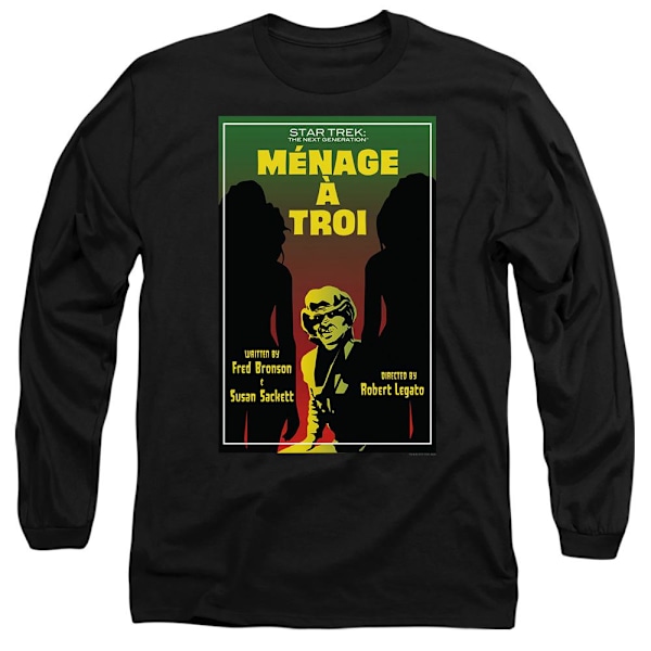 Star Trek Unisex Vuxen The Next Generation Säsong 3 Avsnitt 24 Black L
