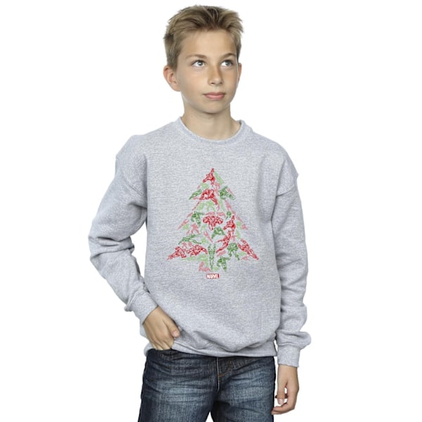 Marvel Boys Avengers Julgran Sweatshirt 3-4 År Sport Sports Grey 3-4 Years