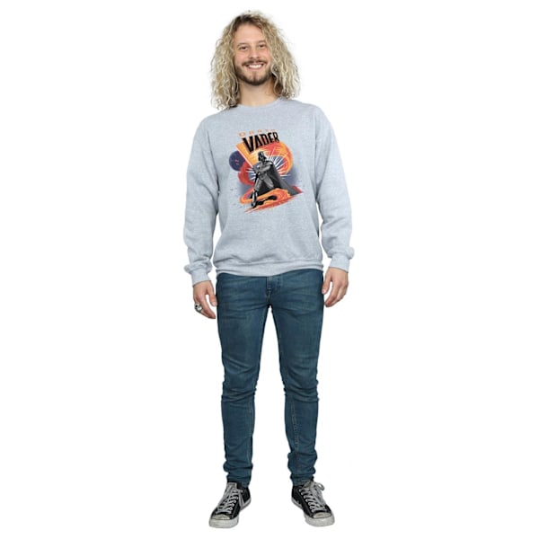 Star Wars Darth Vader Swirling Fury Sweatshirt XL Sports G för män Sports Grey XL