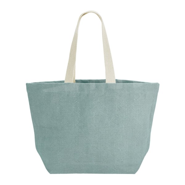 Westford Mill Washed Jute Beach Soft Touch Tote Bag One Size Du Duck Egg Blue One Size