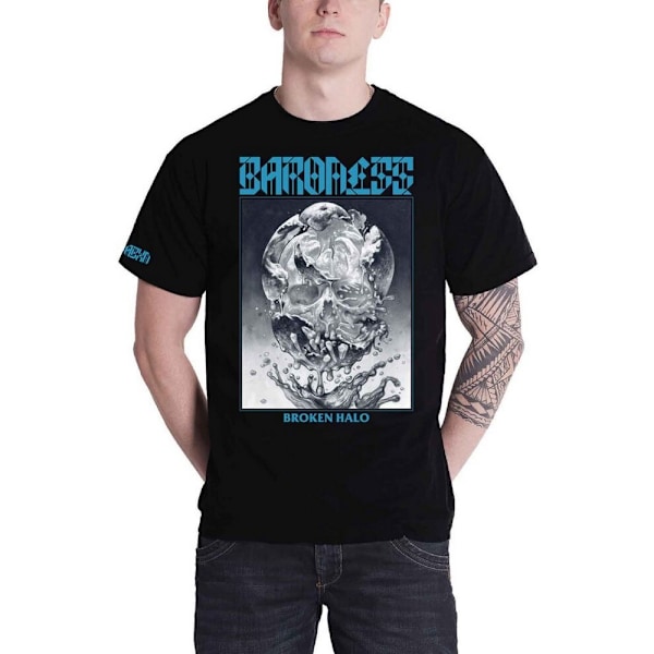 Baroness Unisex Adult Broken Halo Bomull T-shirt S Svart Black S