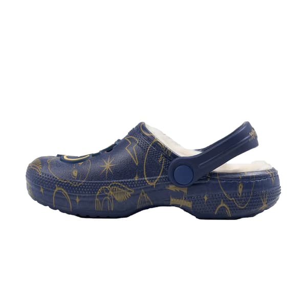 Harry Potter Flickor Logotyp Pälsfodrade Träskor 2 UK Marinblå Navy 2 UK