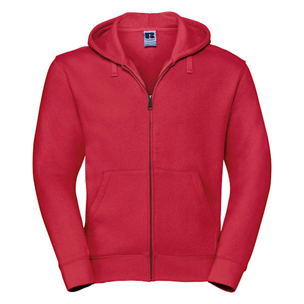 Russell Herrkläder Äkta Full Zip Huvtröja / Hoodie 2XL Classic Red 2XL