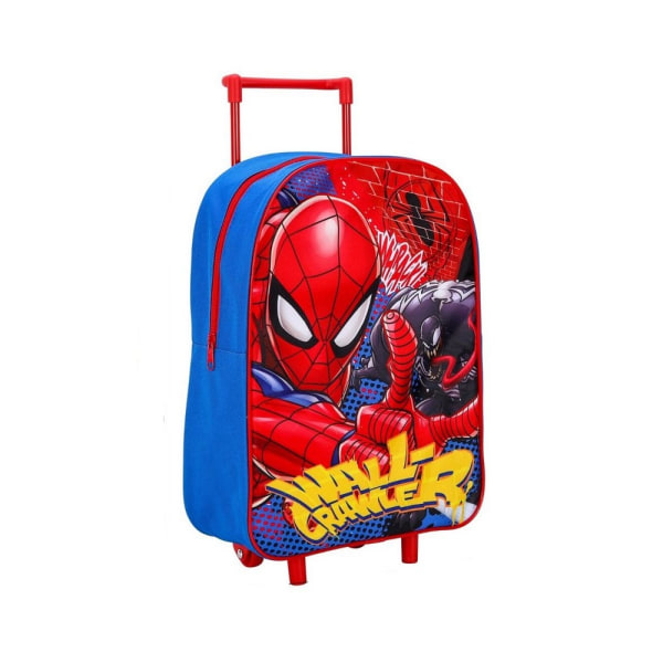 Spider-Man Wall Crawler Wheeled Trolley Bag One Size Röd/Blå Red/Blue One Size