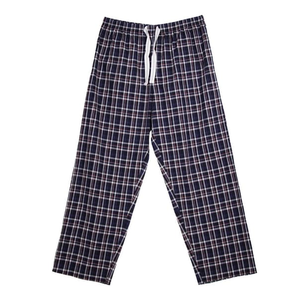 Keanu Vävda Pyjamasbyxor för Män med Rutor och Ränder (2-pack) S B Blue/Black S