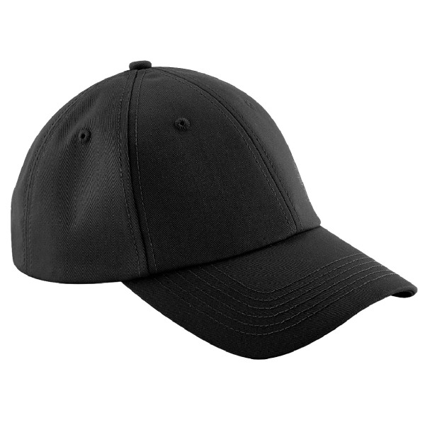 Beechfield Unisex Authentic 6 Panel Baseball Cap One Size Svart Black One Size