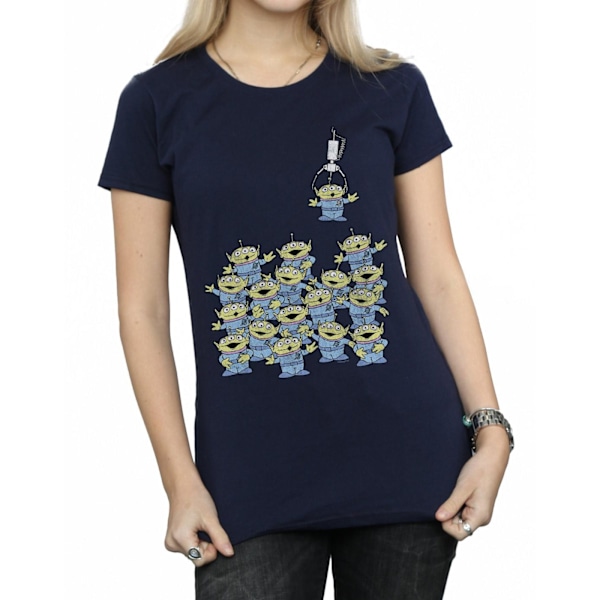 Disney Dam/Kvinnor Toy Story The Claw Bomull T-shirt S Mörk Marinblå Deep Navy S