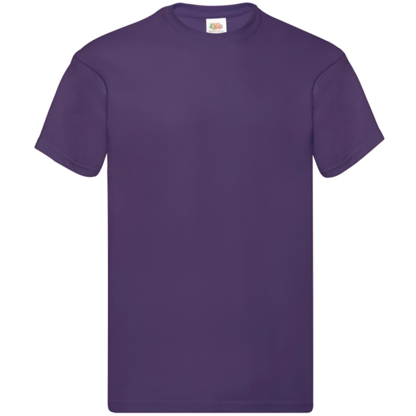 Fruit Of The Loom Herr Original Kortärmad T-Shirt 3XL Lila Purple 3XL