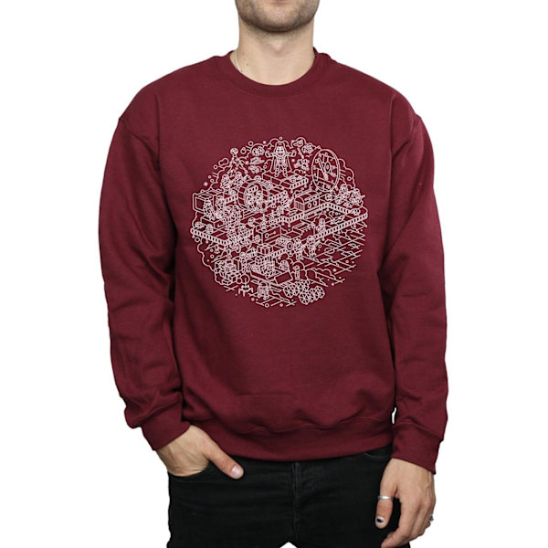 Star Wars Jul Dödsstjärnan Sweatshirt M Burgundy Burgundy M