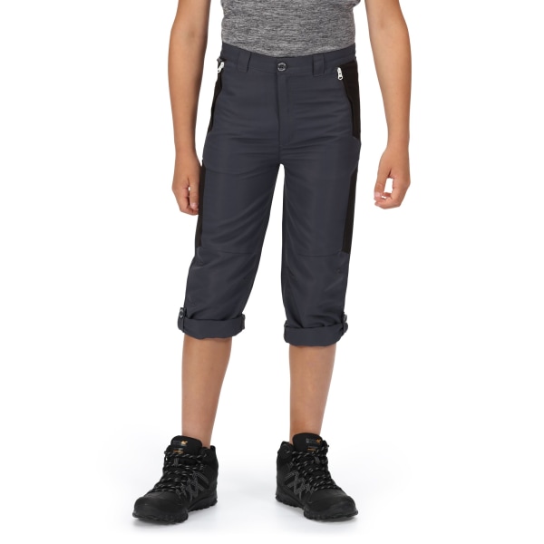Regatta Childrens/Kids Sorcer V Mountain Trousers 7-8 Years Ind India Grey/Black 7-8 Years