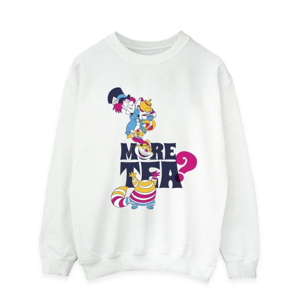 Disney Mens Alice In Wonderland More Tea Sweatshirt XL Vit White XL