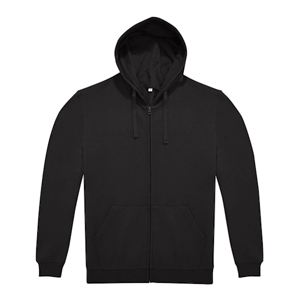 B&C Unisex Vuxen ID.224 Full Zip Hoodie XXL Svart Black XXL