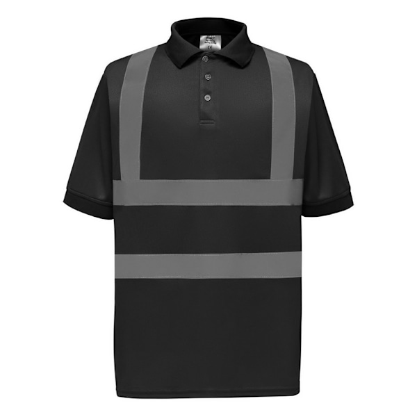 Yoko Varsel Kortärmad Pikétröja / Herr Arbetskläder L Svart Black L