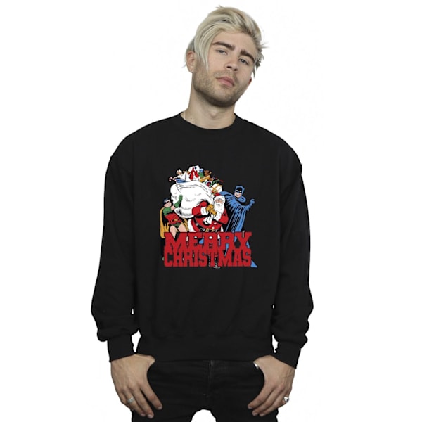 DC Comics Herr Batman God Jul Comic Sweatshirt XL Svart Black XL