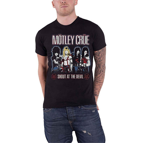 Motley Crue Unisex Vuxen Shout At The Devil T-Shirt L Svart Black L