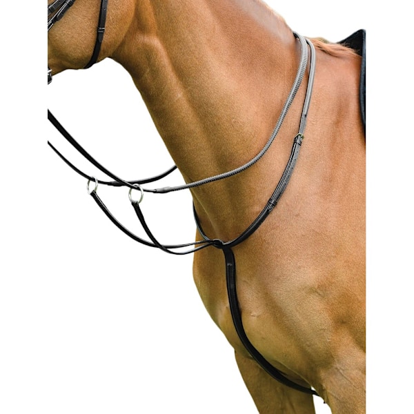 Kincade Classic Läder Plain Häst Running Martingale Cob Svart Black Cob