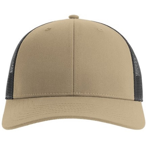 Atlantis Unisex Adult Bryce 5 Panel Trucker Cap One Size Khaki/ Khaki/Black One Size