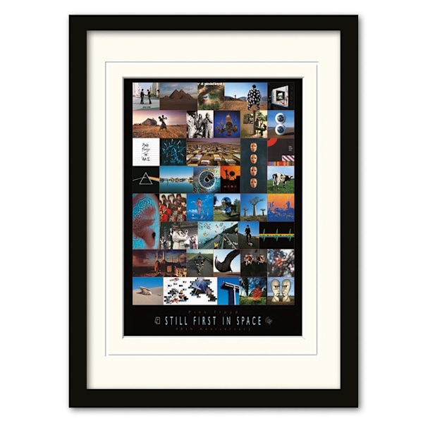 Pink Floyd 40-årsjubileum Monterad Tryck 40cm x 30cm Flerfärgad Multicoloured 40cm x 30cm