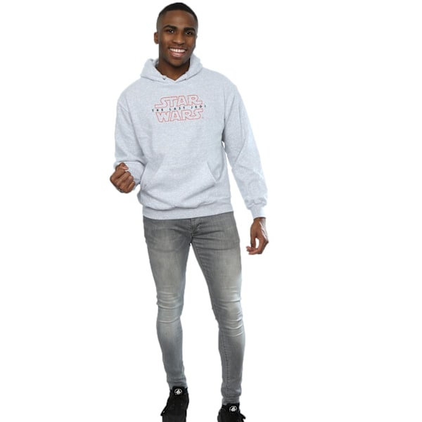 Star Wars Herr The Last Jedi Logo Hoodie XL Sports Grey Sports Grey XL