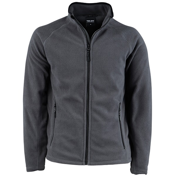 Tee Jays Herr Full Zip Active Lättvikts Fleece Jacka S Mörk Dark Grey S